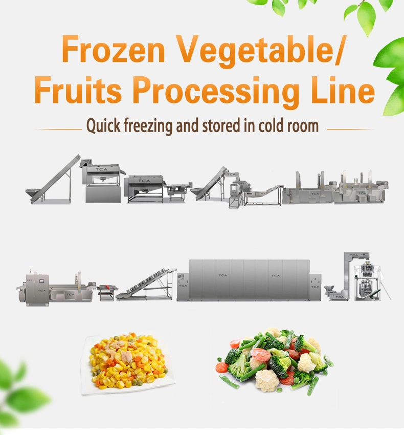 Automatic Frozen Multi Fruit and Vegetable Salad Washing Cutting Slicer Drying Processing Making Machine Air Cleaning Sorting Production Line
