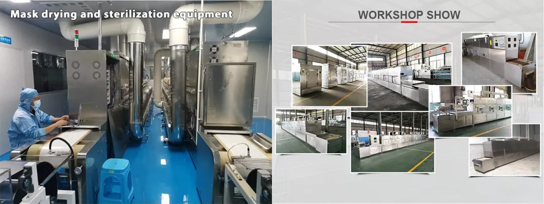 Customized Professional PLC Industrial Nuts Processing Microwave Drying Machine