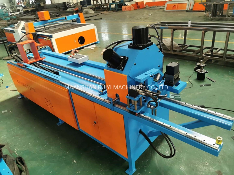 Auto Angle Steel Round and Oval Rivet Nut Bolts Hole Punching and Shearing Cutting Machine