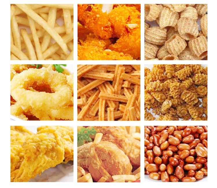 Multi-Functional Commercial Fried Pellet Snacks/Thermostat Controlled Nut Industrial Snack Food Frying Equipment/Semi-Automatic Batch LPG LNG Gas Fryer Machine