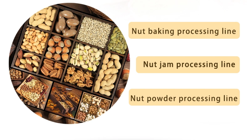 TCA High Quality Hazelnut Peeling Almond Cracking Macadamia Nuts Roasting Pistachio Cashew Nut Processing Machine