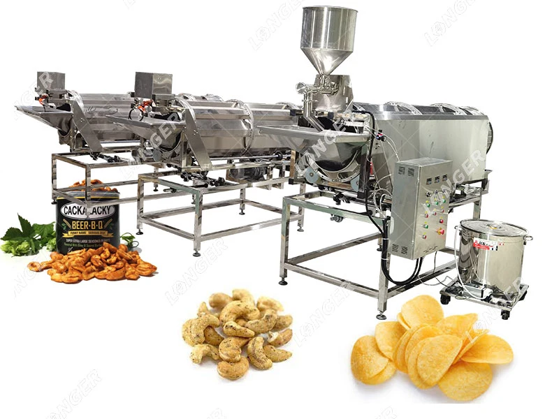 Lfm Food Flavored Cashew Nut Roasting Tumbler Seasoning Machine
