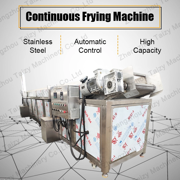 Peanut Potato Chips French Fries Pastry Snacks Oil Frying Machine for Sale