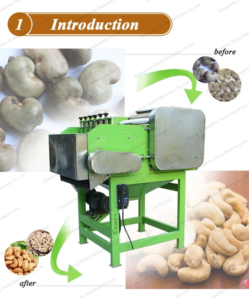 Automatic Artificial Cashewnuts Shell Huller Cracker Nuts Processing Line Plant Cashew Nut Shelling Machine Price