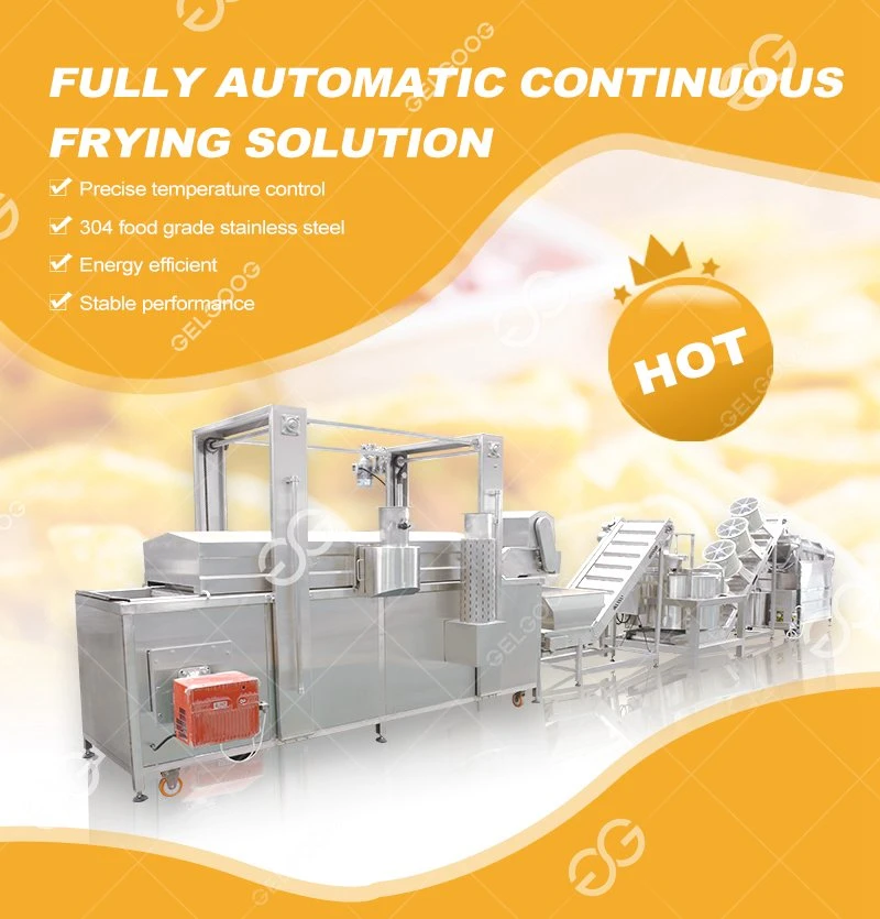 Continuous Crispy Fried Onion Pea Crackers Deep Fry Peanut Fryer Nuts Frying Machine