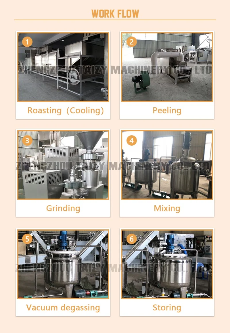Factroy Supply Peanut Butter Production Line Sesame Paste Grinder Machines Nuts Butter Processing Line