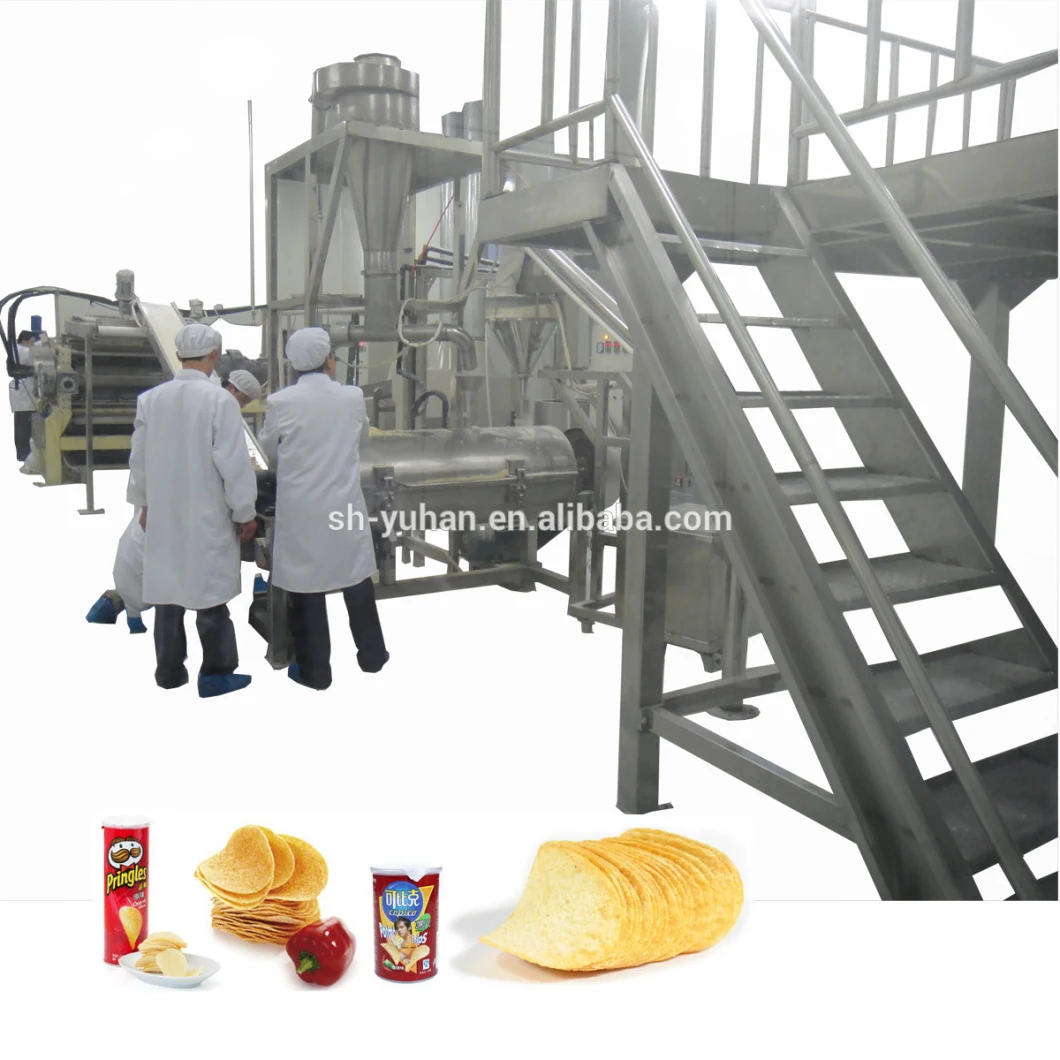 Automatic Pringles Stackable Potato Chips Production Line Potato Chips Making Machine Fryer Frying Biscuit Cake Making Bakery Snack Food Processing Machine