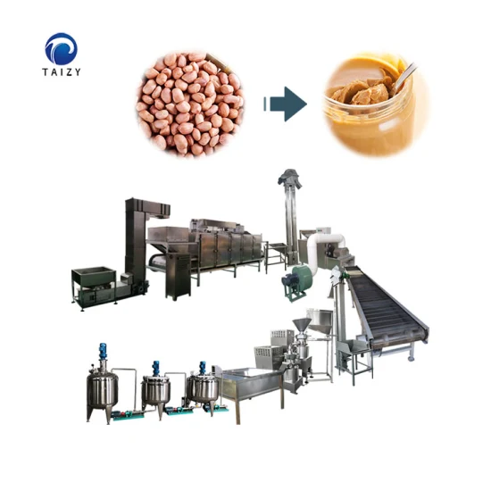 Fully Automatic Nut Butter Grinding Production Line Peanut Butter Making Machine