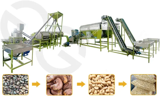 Automatic Kaju Processing Machine Cashew Nut Processing Plant Line