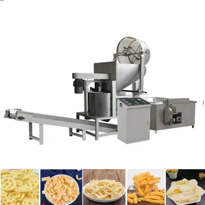 Long Performance and Durable Food Industry Fried Bugles Chips Snack Puff Food Extruder Machine