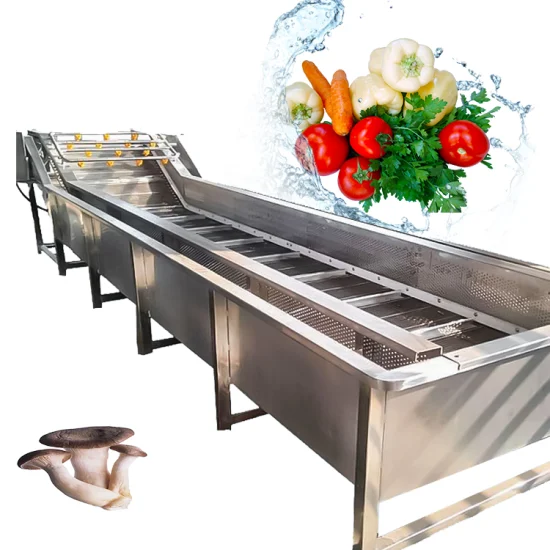 Factory Price Strawberry Mango Bubble Cleaning Drying Line